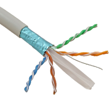 Cablu FTP, cat 6E, CUPRU 100%, manta LSZH 305m - ELAN ELN-FTP-6-CU