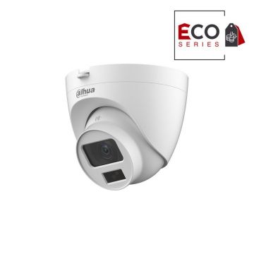 Camera supraveghere Dome cu iluminare duala Dahua Eco Series HAC-HDW1200CLQ-IL-A-0280B-S6, 2 MP, IR/lumina alba 20 m, 2.8 mm, microfon