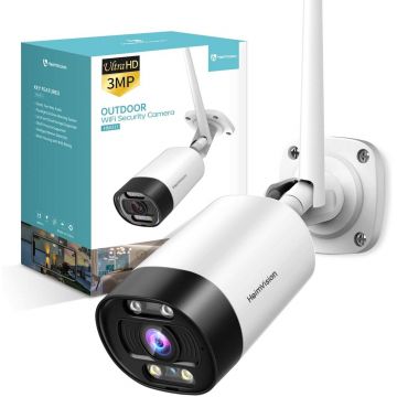 camera de supraveghere pentru exterior heimvision hm311, smart, wifi, ip65, 3mp uhd