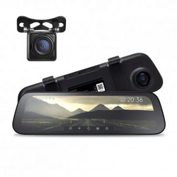 Camera Auto Fata Spate 70mai Dash Cam Midrive D07 1080P Wi-Fi Afisaj 9.35inch Negru