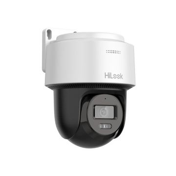 Camera de supraveghere rotativa IP PT Speed Dome Hikvision HiLook Darkfighter PTZ-N2C200M-DE, 2 MP, IR 30 m, 2.8 mm, PoE, slot card, auto-tracking, microfon