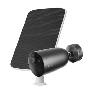 Camera IP 2K, Wi-Fi6, baterie 5.200 mAh, Audio bidirectional+ Panou Solar - EZVIZ CS-EB3-3MP-SP(kit)