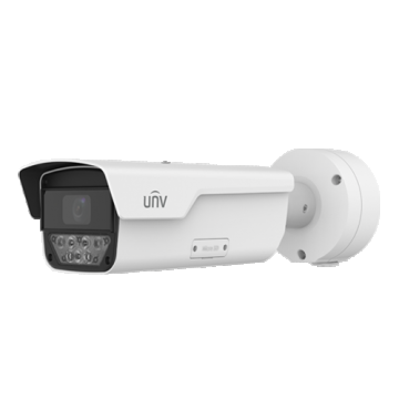 Camera supraveghere IP, LPR, 4MP, lentila 2.8-12mm, IR 50m, RS485, IK10 - UNV PKC2640-Z28-IR-P