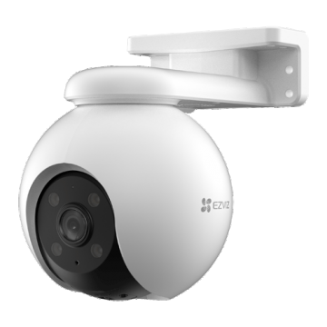 Camera supraveghere IP WI-FI Pan&Tilt, 3K, lentila 4mm, Audio bidirectional, IR 30m, Lumina alba 20m, SDcard, Color 24/7 - EZVIZ H8 Pro 3K