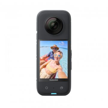 Camera video sport Insta360 X3, Rezolutie 5.7K, 360°, Waterproof, Negru