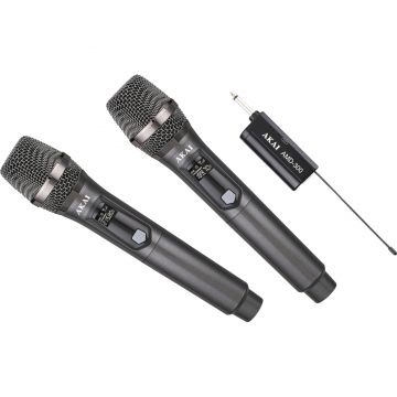 Set microfoane fara fir Akai AMD-300, Transmisie Audio Digitala, Negru