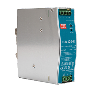 Sursa de alimentare in comutatie, 12V / 10A, sina DIN - MEAN WELL NDR-120-12