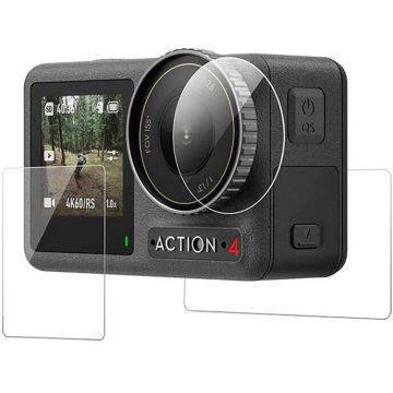 Accesoriu Camera Video de Actiune OA-FLM-008 pentru camera video sport DJI Osmo Action 3/4, Transparent