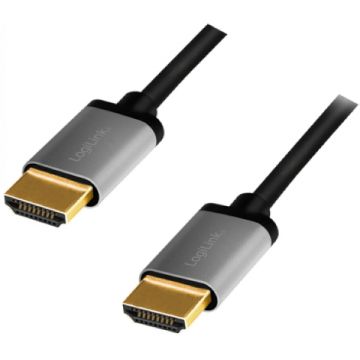 Cablu video Logilink HDMI Male - HDMI Male, v2.0, 5 m, Negru