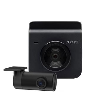 Camera auto fata/spate Xiaomi 70Mai A400-1, 2K, 145 grade, slot card, Night Vision, Gri