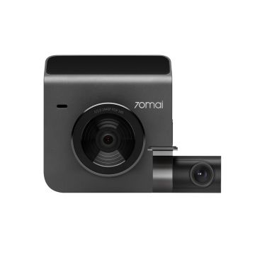 Camera auto fata/spate Xiaomi 70Mai A400-1, 2K, 145 grade, slot card, Night Vision, Gri