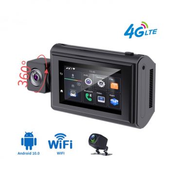 Camera auto Mini Dual Lens 4G iSEN G3, Rotire camera 270 , GPS, ADAS, Monitorizare parcare, WiFi, Monitorizare de la distanta, G-sensor