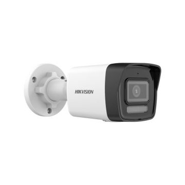 Camera de supraveghere IP exterior Hikvision Hybrid Light DS-2CD1043G2-LIU, 4 MP, IR/lumina alba 30 m, 2.8 mm, microfon, PoE