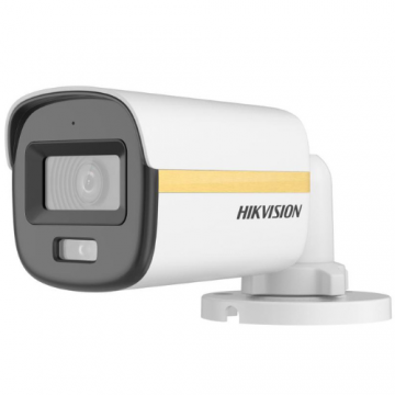 Camera supraveghere analog 2MP, IR 30m, lumina alba 20m, alarma, microfon, ColorVU, PoC - Hikvision DS-2CE10DF3T-LSE(2.8mm)