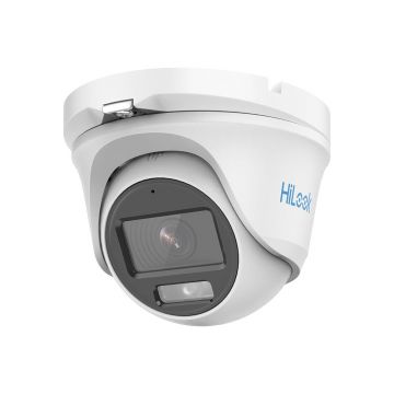 Camera supraveghere Dome Hikvision HiLook ColorVu THC-T159-MS, 5 MP, 2.8 mm, lumina alba 20 m, microfon