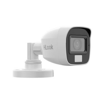 Camera supraveghere exterior cu iluminare duala Hikvision HiLook Smart Hybrid Light THC-B127-LPS, 2 MP, 2.8 mm, IR/lumina alba 20 m, microfon