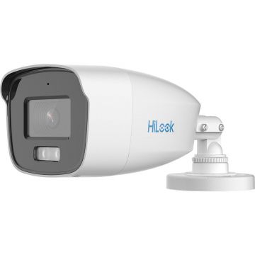 Camera supraveghere exterior Hikvision HiLook ColorVu THC-B259-MS, 3K, 2.8 mm, lumina alba 40 m, microfon