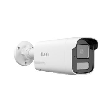 Camera supraveghere exterior IP Hybrid Light Hikvision HiLook IPC-B420HA-LUF/SL, 2 MP, 4 mm, IR / lumina alba 50 m, microfon / difuzor, detectie persoane/vehicule, PoE