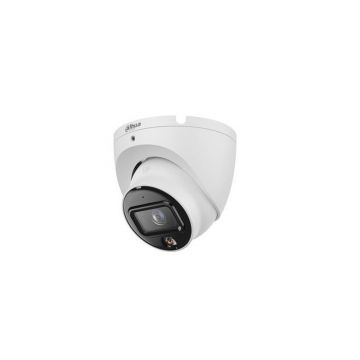 Camera supraveghere IP Dome cu iluminare duala Dahua IPC-HDW1639T-A-IL-0280B-S6, 6 MP, 2.8 mm, IR/lumina calda 30 m, microfon, PoE, detectare miscare