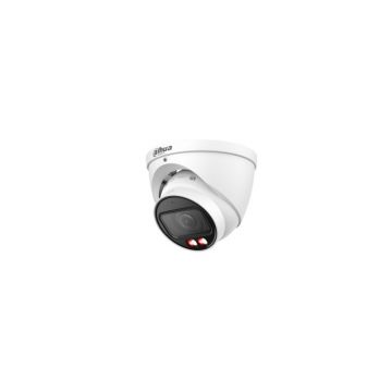 Camera supraveghere IP Dome cu iluminare duala Dahua WizSense IPC-HDW2449T-ZS-IL-27135, 4 MP, 2.7 mm - 13.5 mm motorizata, IR/lumina calda 40 m, microfon, slot card, PoE