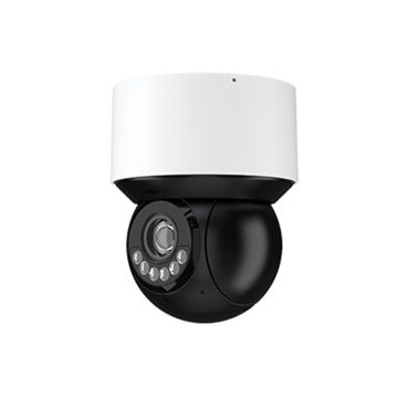 Camera supraveghere IP Speed Dome PTZ Active Deterrence TVT TD-8343IE2N(A/PE/04M/AR5), 4MP, IR 50m, lumina alba 30m, 2.8 - 12mm, 4x zoom, microfon, difuzor, Smart tracking, PoE+