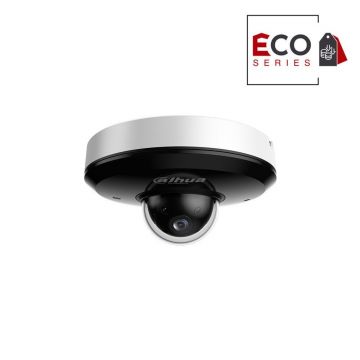 Camera supraveghere IP Speed Dome PTZ Dahua Eco Series WizSense Starlight SD1A404DB-GNY, 4MP, 2.8 - 12mm, IR 20m, 4x, slot card, microfon, detectie faciala, PoE