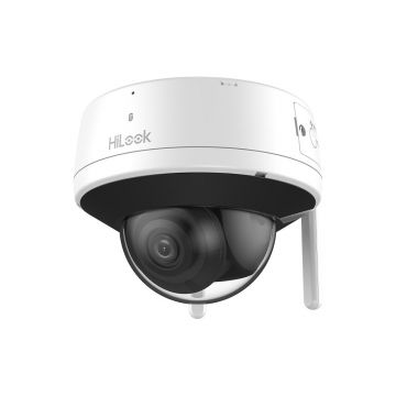 Camera supraveghere wireless Wi-Fi Hikvision HiLook IPC-D140HA-D/W(W), 4 MP, IR 30 m, slot card, 2.8 mm, vizualizare telefon, microfon / difuzor