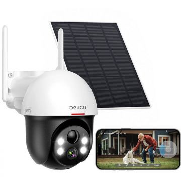 DEKCO Camera IP de exterior cu panou solar DEKCO DC9L