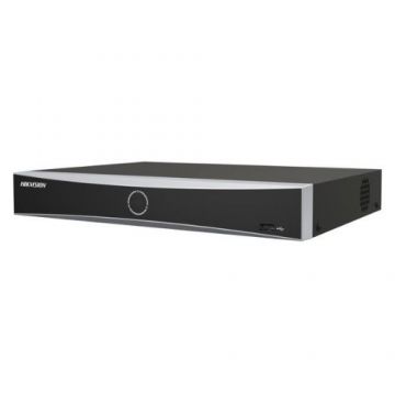 NVR 4 canale PoE 4K, IP, 1 Sata, AcuSense, 40 Mbps, Functii AI - Hikvision DS-7604NXI-K1/4P(D)