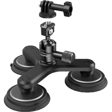 SmallRig 4468 Triple Magnetic Suction Cup Mounting Support Kit for Action Cameras