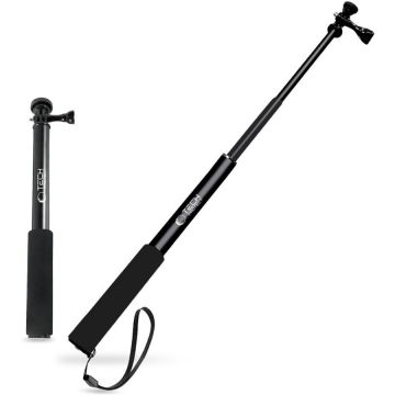 Accesoriu Camera Video de Actiune GA100 Selfie Stick pentru camere video sport GoPro / DJI, Ajustabil 30 - 93 cm, Negru