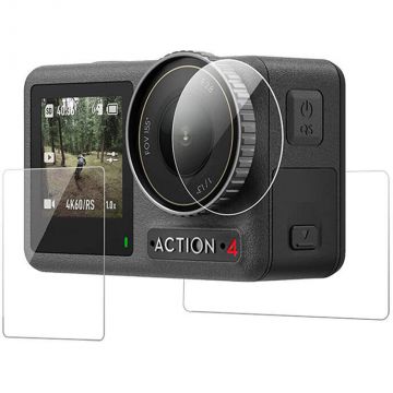 Accesoriu Camera Video de Actiune OA-FLM-007 pentru camera video sport DJI Osmo Action 3/4, Transparent