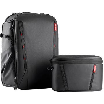 Accesoriu Camera Video de Actiune Set rucsac si geanta umar pentru camere video, foto, laptop, tableta si accesorii  OneMo 2 25L + 5L Negru