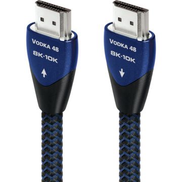 Cablu video Audioquest Vodka 48, HDMI Male - HDMI Male, v2.1, 1.5m, negru-albastru