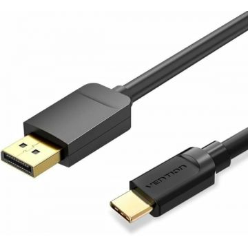 Cablu video Vention USB-C Male - DisplayPort Male, 2 m, Negru