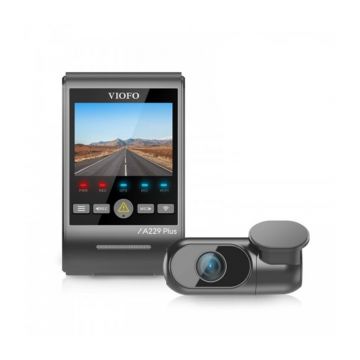 Camera auto Wi-Fi dual band fata/spate Viofo A229 PLUS 2CH-IR, 5 MP, 2.4-5 GHz, GPS, Night Vision, control vocal, slot card