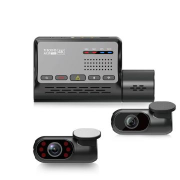 Camera auto Wi-Fi fata/spate/interior Viofo A139 PRO 3CH, 8 MP, 2.4 - 5 GHz, GPS, Night Vision, slot card