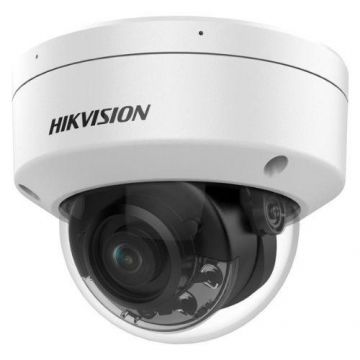 Camera  de supraveghere Hikvision DS-2CD2187G2H-LISU(4mm)(EF), IP, ColorVu, Smart Hybrid Light, 8MP, lentila 4mm, PoE, microfon, IR 30m, lumina alba 30m (Alb)