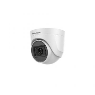 Camera de supraveghere interior Hikvision DS-2CE76D0T-ITPF2C, 2MP, IR 20m, Microfon (Alb)