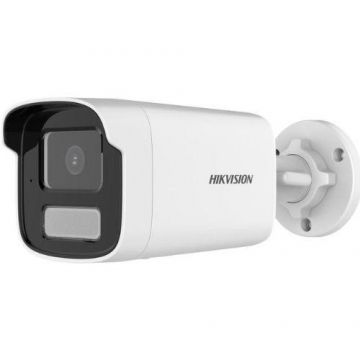 Camera Hikvision DS-2CD1T43G2-LIUF(4mm), IP, 4MP, Smart Hybrid Light, IR 50m, Lumina alba 50m, lentila 4mm, Slot card, Microfon, PoE (Alb)