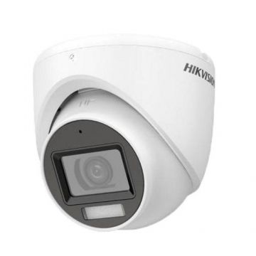 Camera Hikvision Turret Smart Hybrid Light ColorVu DS-2CE76D0T- LMFS(2.8MM), 2MP, Senzor CMOS, 2.8/3.6mm, IP67 (Alb)