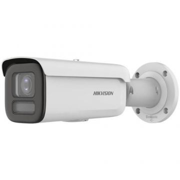 Camera supraveghere exterior Hikvision DS-2CD2647G2HT-LIZS, 4MP, Lentila 2.8-12mm, IR 60m, PoE, ColorVu (Alb)