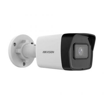 Camera supraveghere exterior IP Hikvision DS-2CD1043G2-IUF28, 4 MP, 2.8 mm, IR 30 m, PoE, microfon, slot card (Alb)