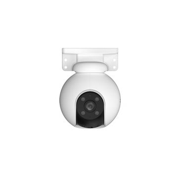 Camera supraveghere exterior IP WiFi cu iluminare duala EZVIZ H8-PRO-2K, 3 MP , 4 mm, 2.4 GHz, IR/lumina alba 30 metri, microfon si difuzor, slot card