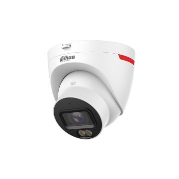 Camera supraveghere IP Dome Dahua WizColor IPC-HDW2449T-S-PRO, 4 MP, 2.8 mm, lumina alba 30 m, microfon, slot card, PoE