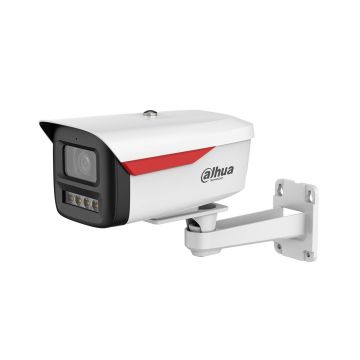 Camera supraveghere IP exterior Dahua IPC-HFW2449-M-S-B-PRO, 4 MP, 3.6 mm, lumina alba 50 m, slot card, microfon, PoE