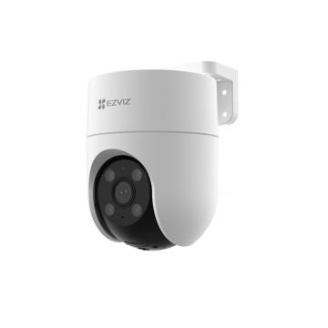 Camera supraveghere IP PT WiFi cu iluminare duala EZVIZ CS-H8C-FHD, 2 MP, 4 mm, IR 30 m, auto tracking, microfon si difuzor, sirena, slot card