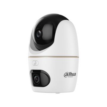 Camera supraveghere rotativa PT IP Wi-Fi wireless cu lentila duala Dahua Hero Dual H5D-5F, 5 + 5 MP, 2 x 3.6 mm, IR/lumina alba 30 m, slot card, Bluetooth, auto-tracking