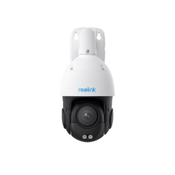 Camera supraveghere rotativa speed dome PTZ IP Reolink P840, 4K, Zoom 5X, IR / lumina alba 60 m, PoE, detectie persoane / vehicule / animale, slot card, microfon, difuzor