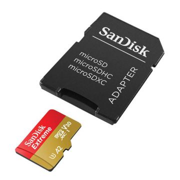 Card de Memorie microSDXC SanDisk, 256GB, UHS-I, Class 10, 80MB/s + Adaptor